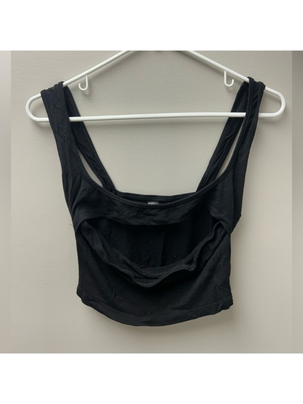 Shein Black Open Front Tank Top